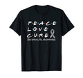 Encephalitis Awareness Peace Love Cure T-Shirt - Trendy Graphic Unisex - T-Shirt, Sweatshirt, Hoodie