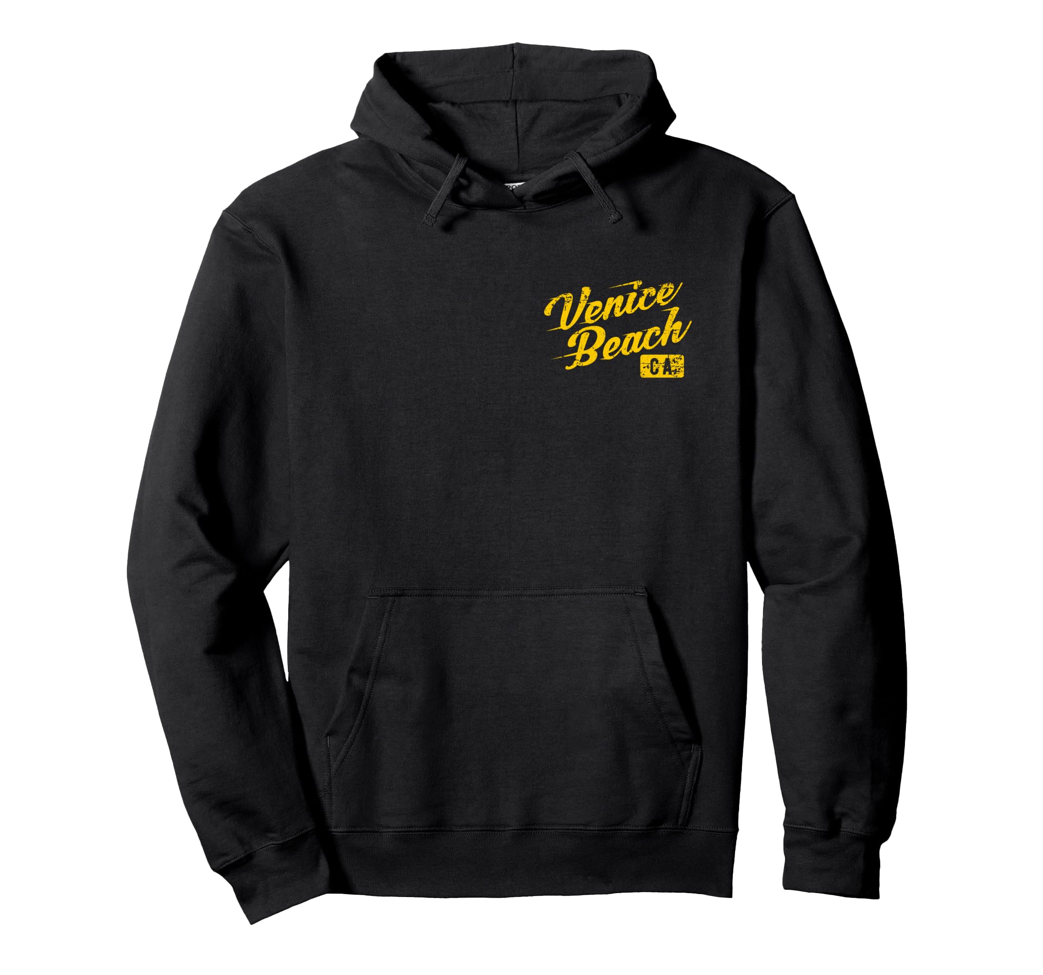 Venice Beach California Distressed Hoodie - Custom Art Print for Adults - T-Shirt, Sweatshirt, Hoodie