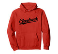Cleveland Ohio Script 1970S Black Text Hoodie - Graphic Print Men Women - T-Shirt, Sweatshirt, Hoodie