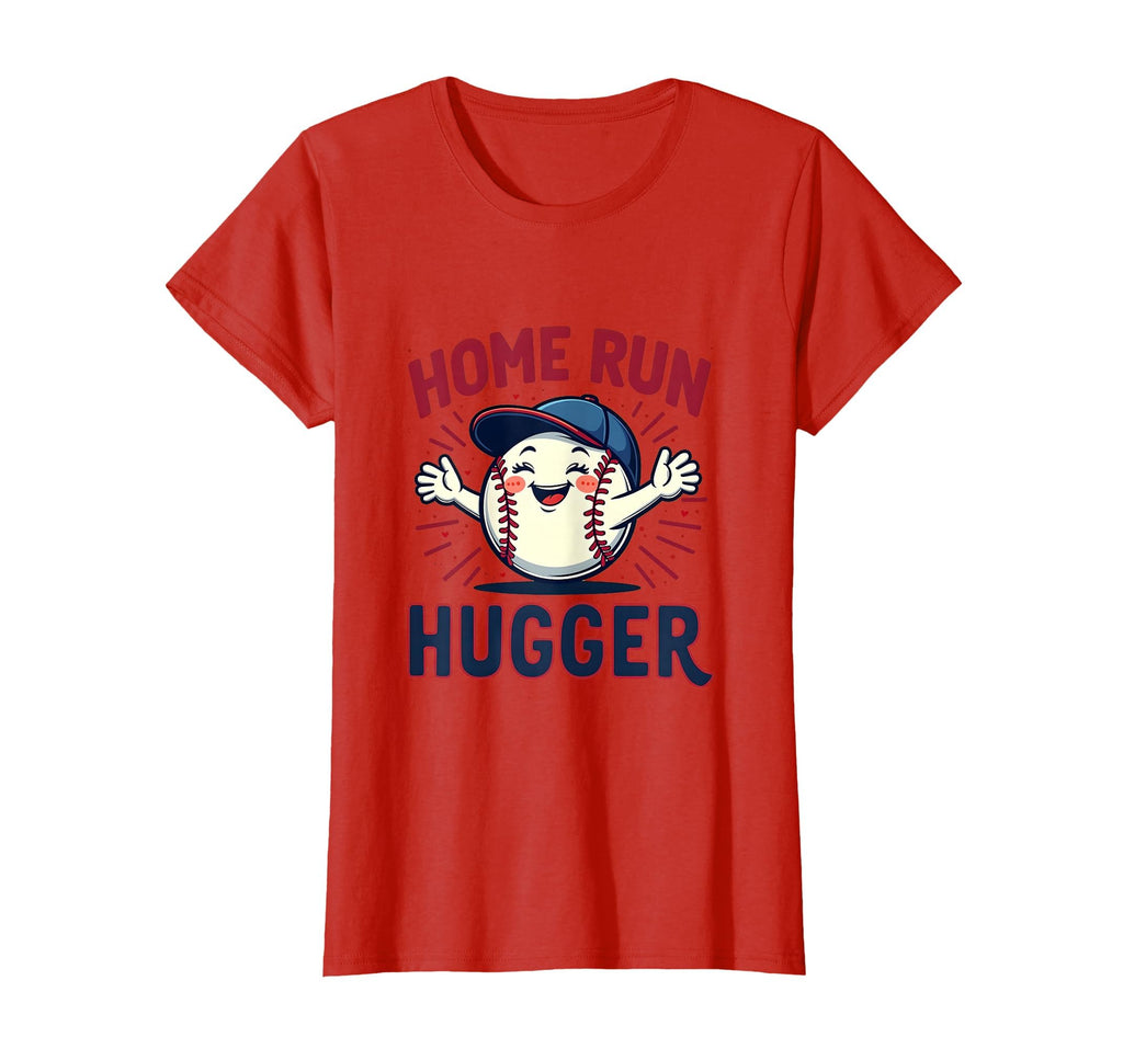 Home Run Hugger Baseball Mom T-Shirt - Minimalist Print for Adults - T-Shirt, Sweatshirt, Hoodie