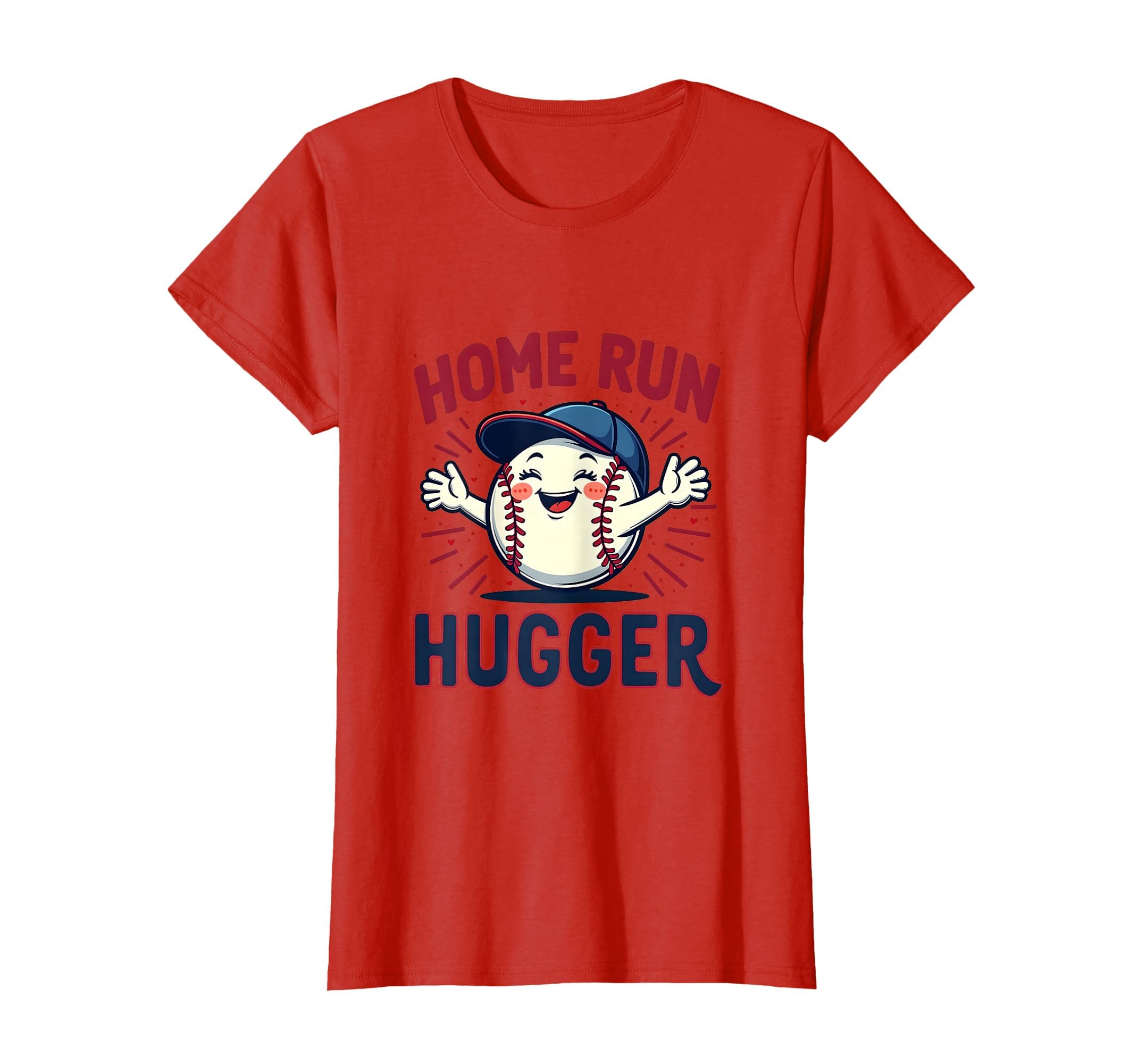 Home Run Hugger Baseball Mom T-Shirt - Minimalist Print for Adults - T-Shirt, Sweatshirt, Hoodie