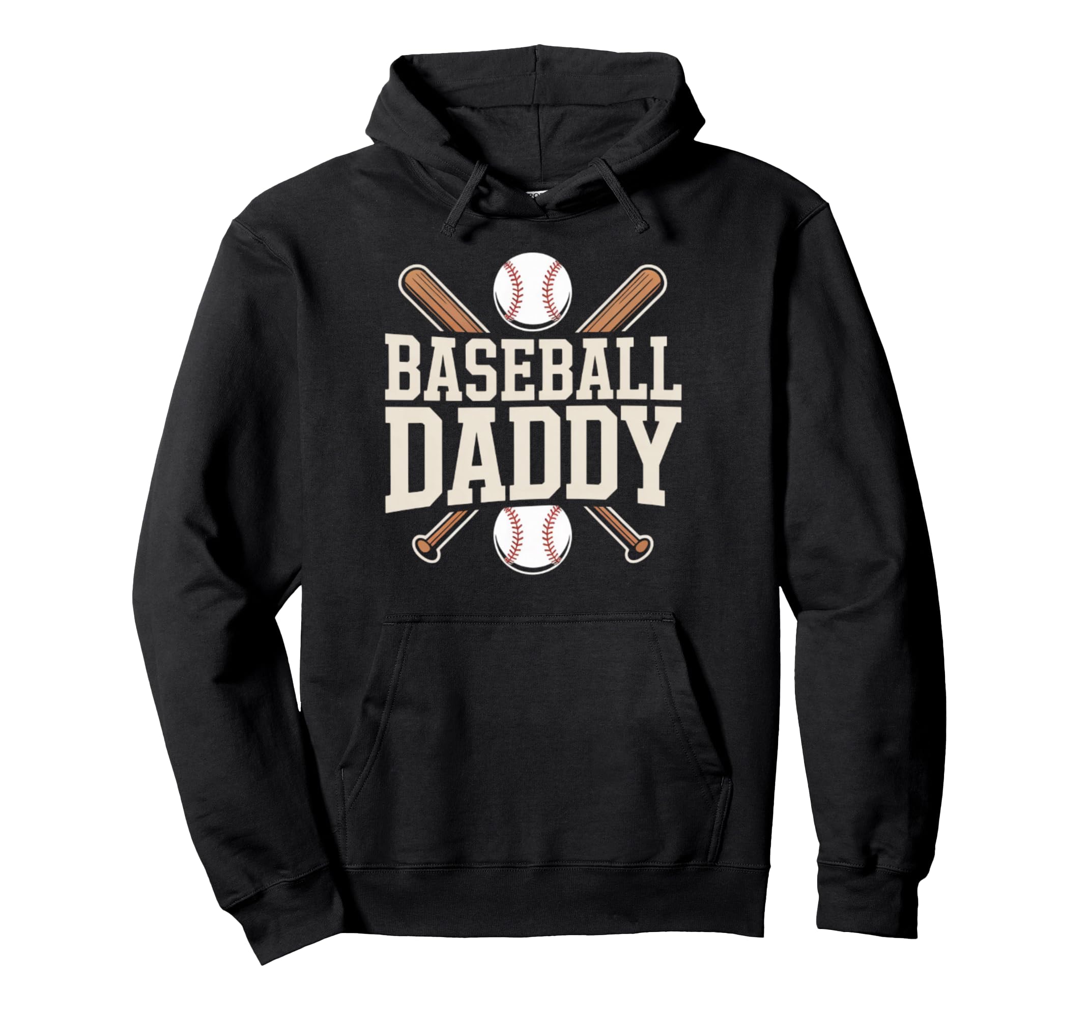Father Dad Mens Baseball Daddy Hoodie - Trendy Graphic Unisex - T-Shirt, Sweatshirt, Hoodie