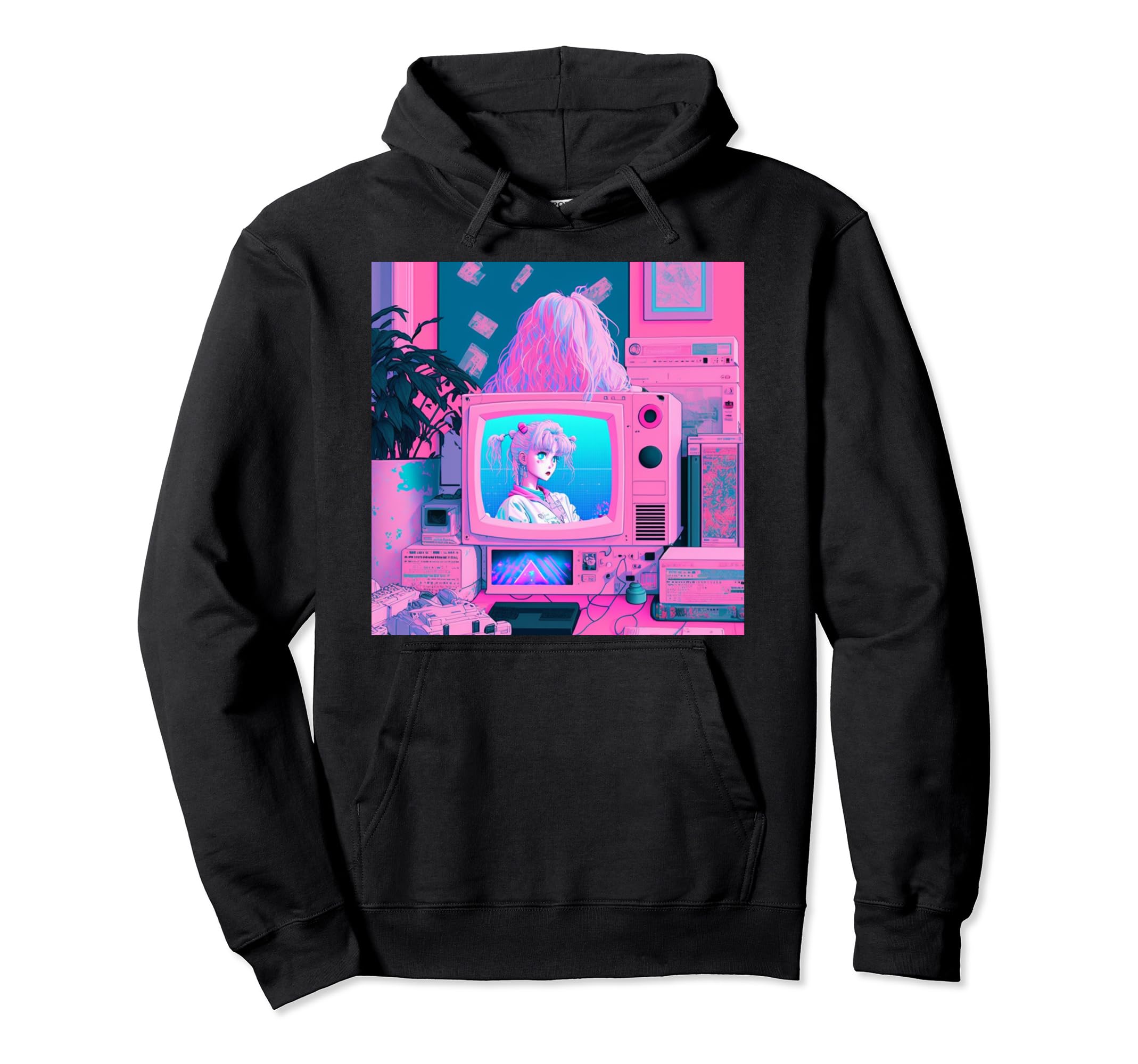 Vaporwave Aesthetic 90S Egirl Japanese Hoodie - Unique Graphic Men Women - T-Shirt, Sweatshirt, Hoodie