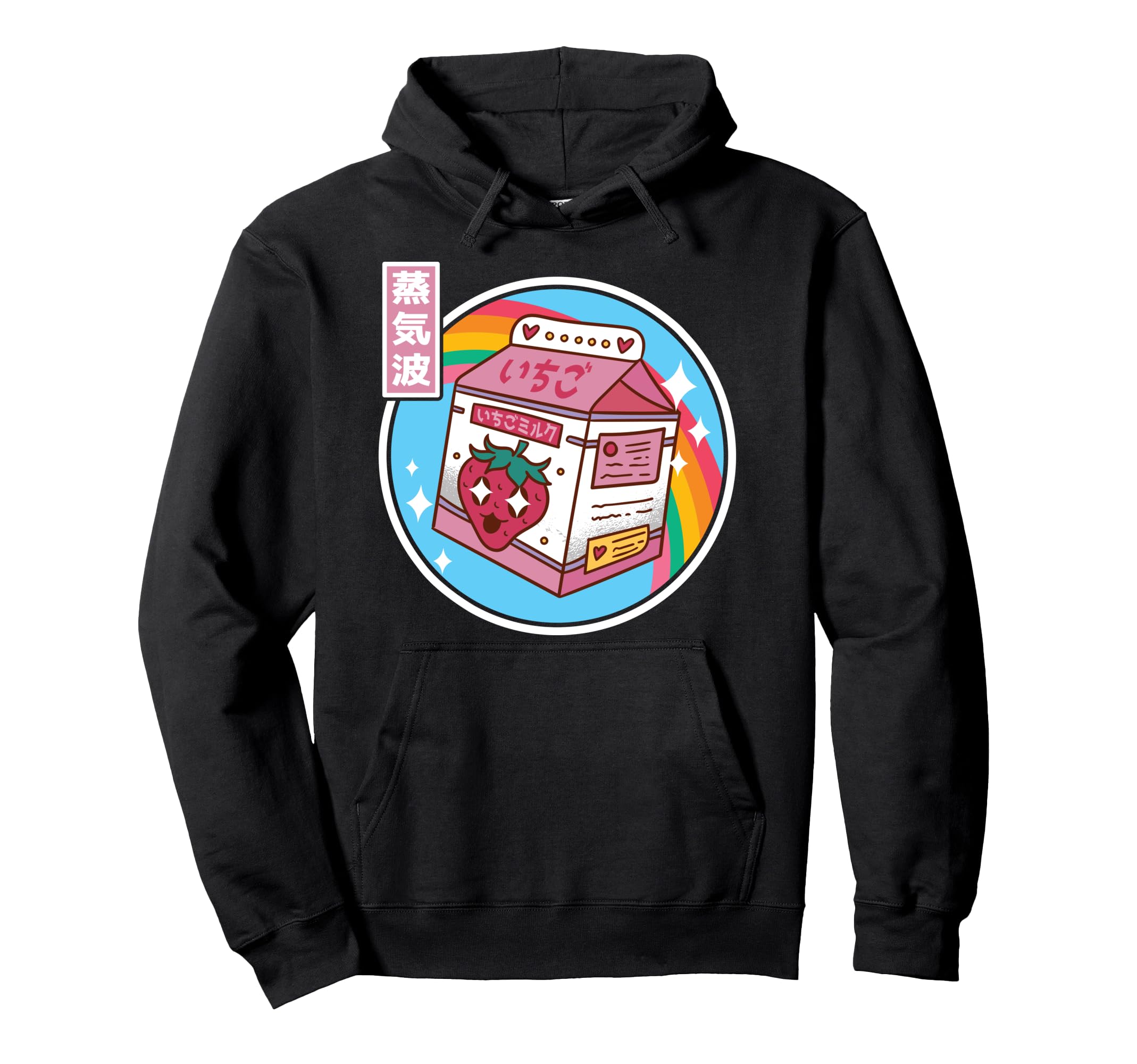 Strawberry Milk Japan Pastel Otaku Hoodie - Streetwear Style for Adults - T-Shirt, Sweatshirt, Hoodie