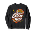 Super Duper 70S Distressed Typography Sweatshirt - Minimalist Print Unisex - T-Shirt, Sweatshirt, Hoodie