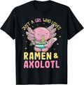 Kawaii Japanese Anime Axolotl Ramen for Girl - Adult & Kids T-Shirts, Sweatshirts & Hoodies apparel design preview 1