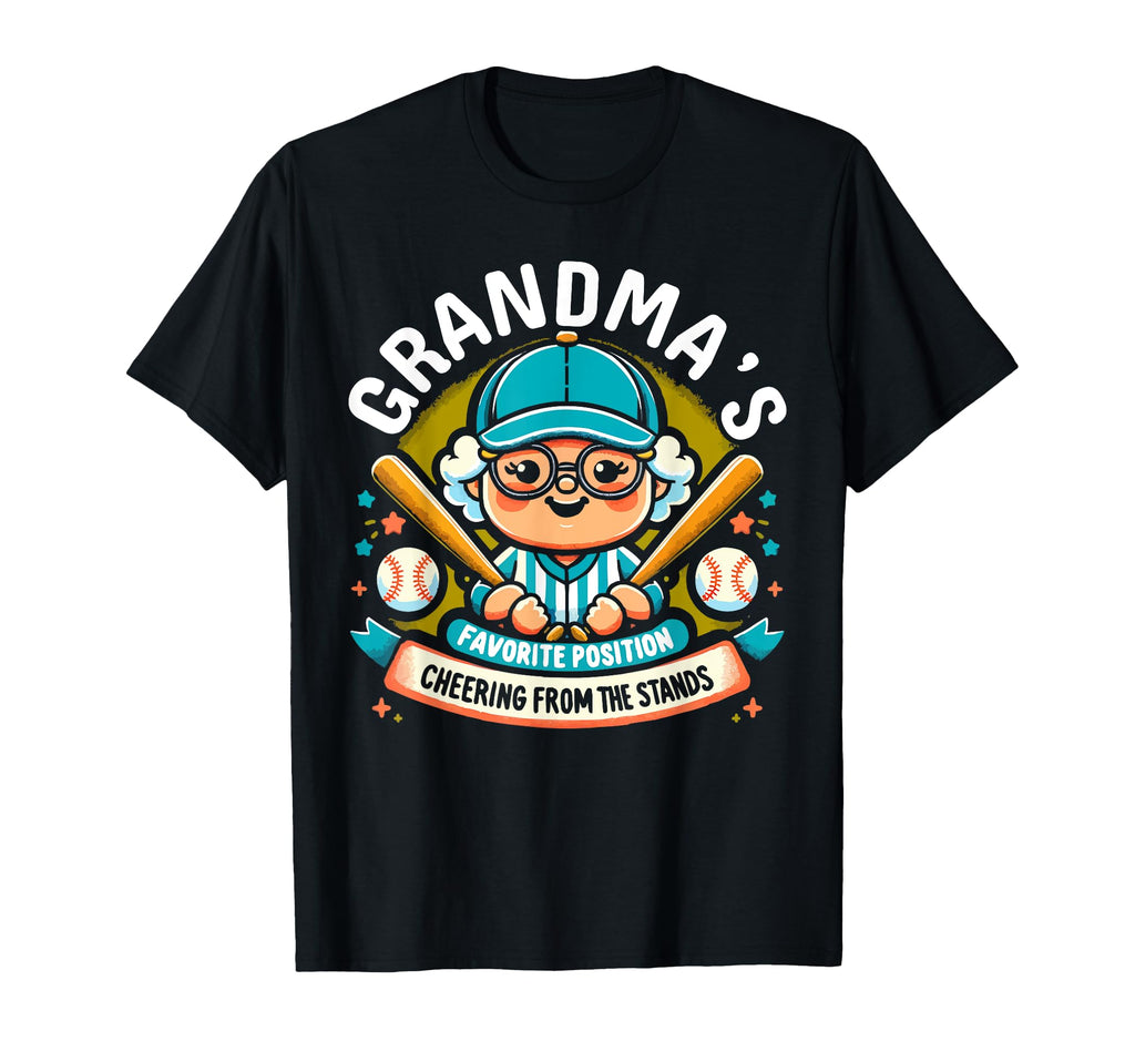 Baseball Grandma Grandmother T-Shirt - Casual Everyday Wear for Adults - T-Shirt, Sweatshirt, Hoodie