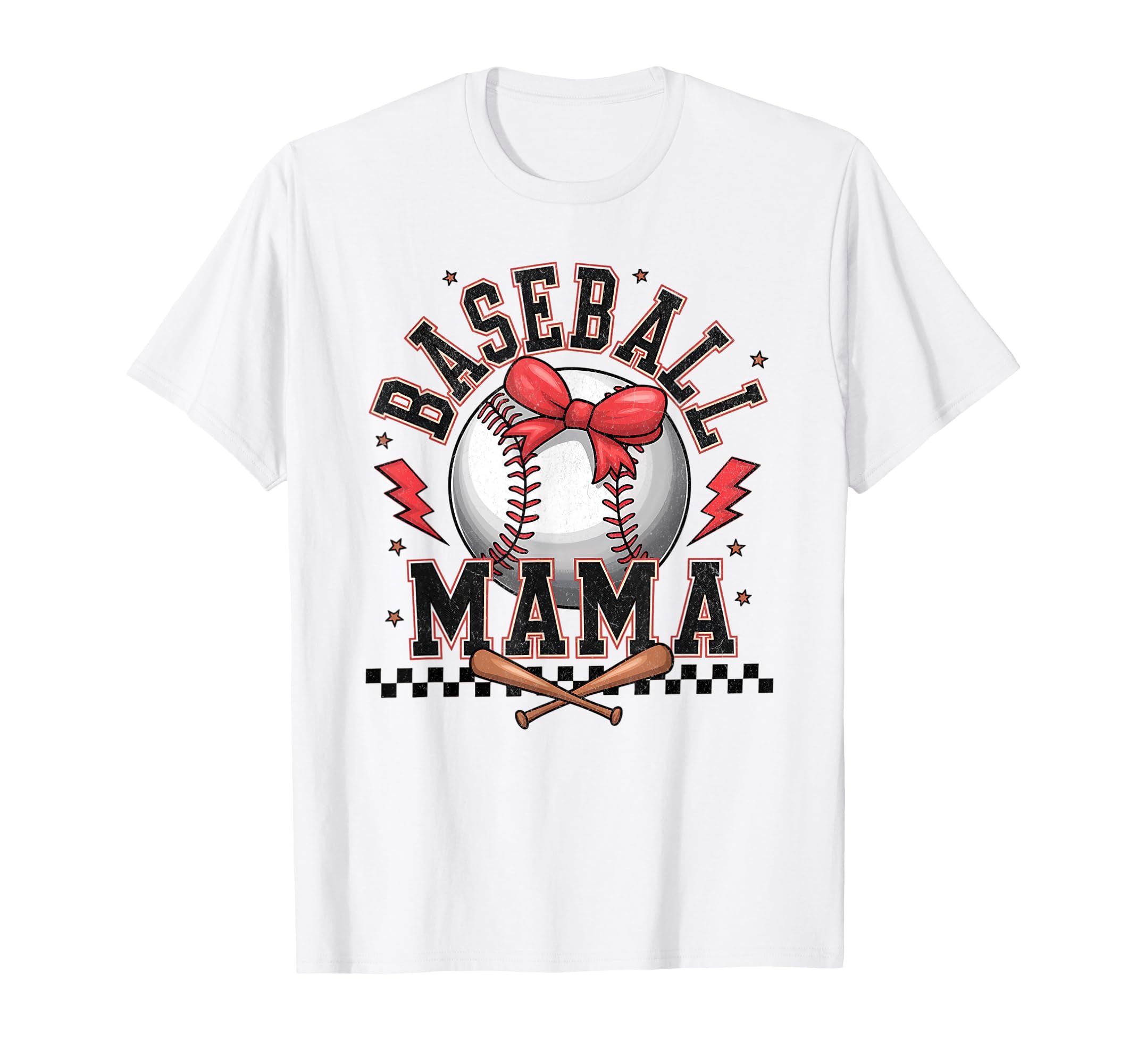 Baseball Coquette Bow Baseball Cheer Mom T-Shirt - Novelty Apparel Unisex - T-Shirt, Sweatshirt, Hoodie