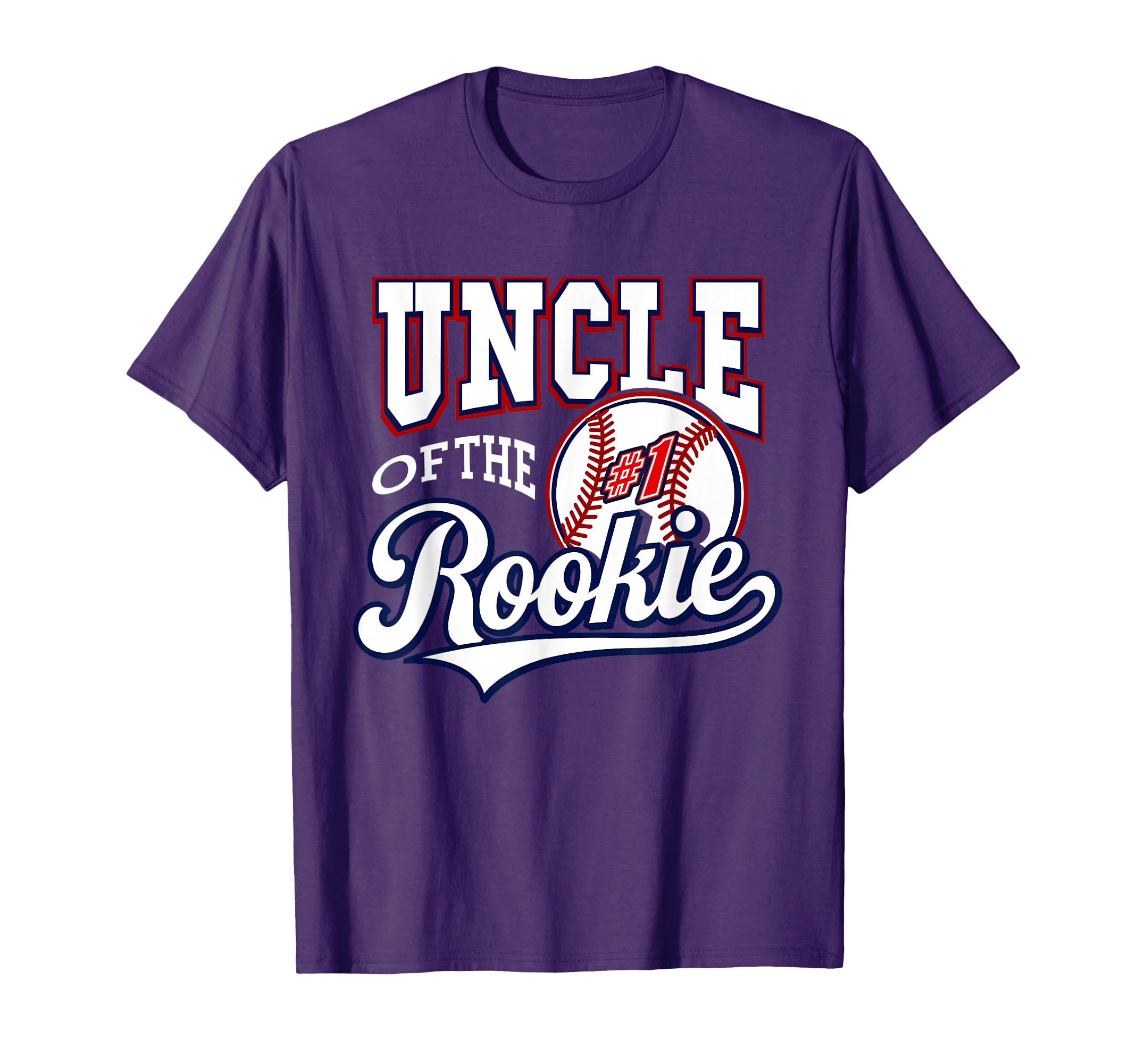 Uncle Number 1 Rookie Baseball T-Shirt - Minimalist Print for Adults - T-Shirt, Sweatshirt, Hoodie