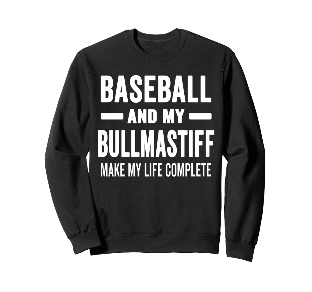 Baseball And My Bullmastiff Mama Sweatshirt - Custom Art Print Men Women - T-Shirt, Sweatshirt, Hoodie