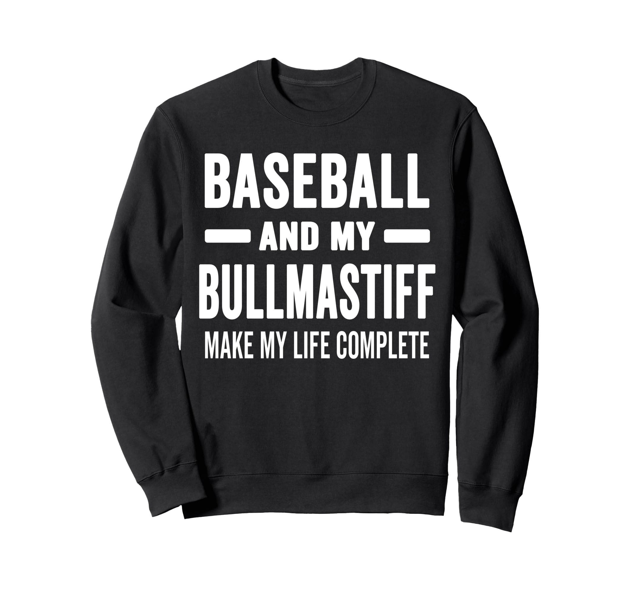 Baseball And My Bullmastiff Mama Sweatshirt - Custom Art Print Men Women - T-Shirt, Sweatshirt, Hoodie