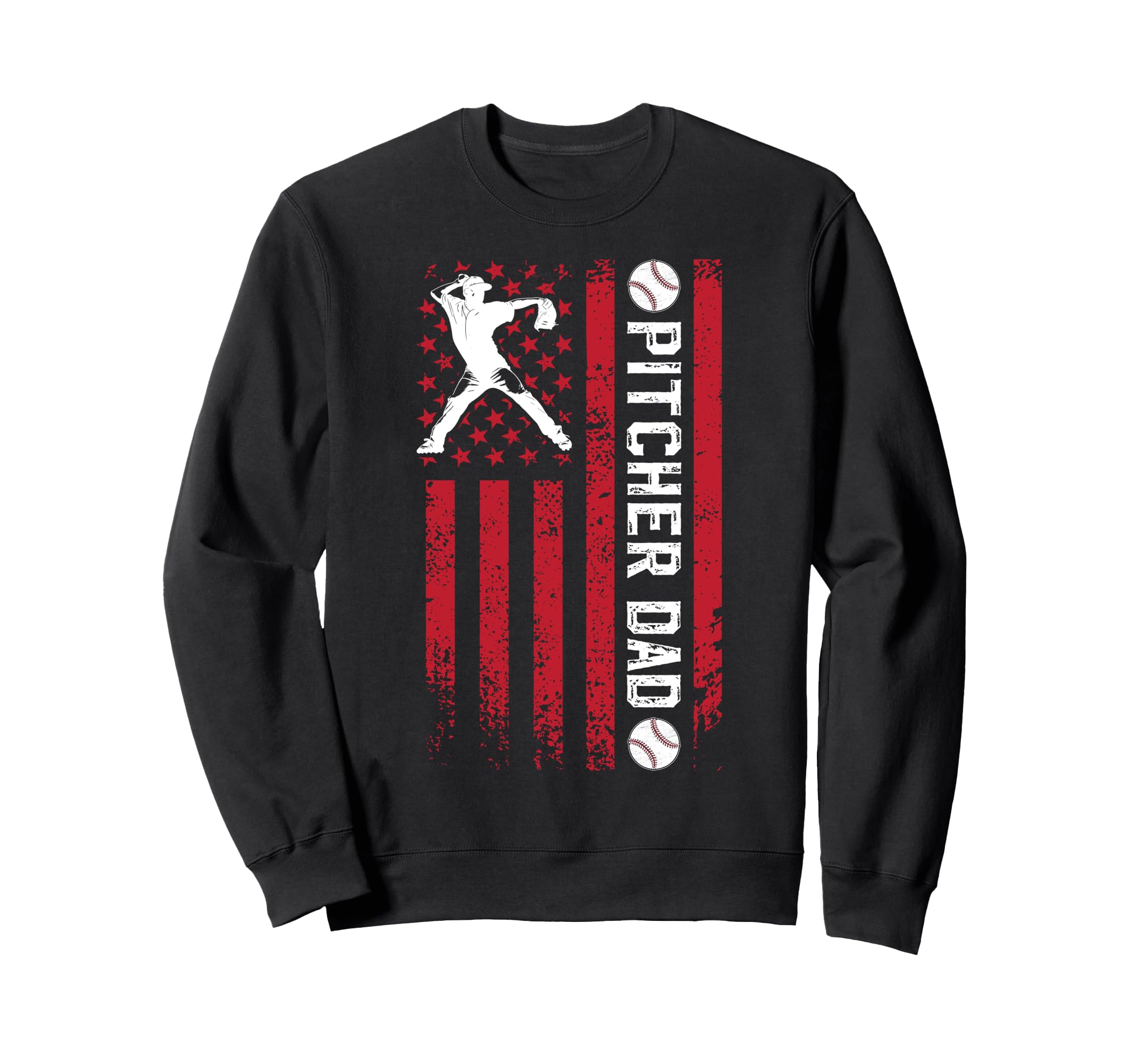Baseball Pitcher Dad Baseball Sweatshirt - Novelty Apparel for Adults - T-Shirt, Sweatshirt, Hoodie