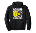 Raising Ballers Funny Mom Softball Hoodie - Unique Graphic Unisex - T-Shirt, Sweatshirt, Hoodie