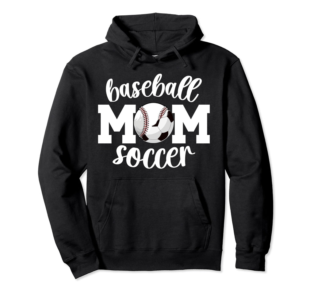 Soccer Baseball Mom Ballers Baseball Hoodie - Aesthetic Graphic Unisex - T-Shirt, Sweatshirt, Hoodie