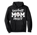 Soccer Baseball Mom Ballers Baseball Hoodie - Aesthetic Graphic Unisex - T-Shirt, Sweatshirt, Hoodie