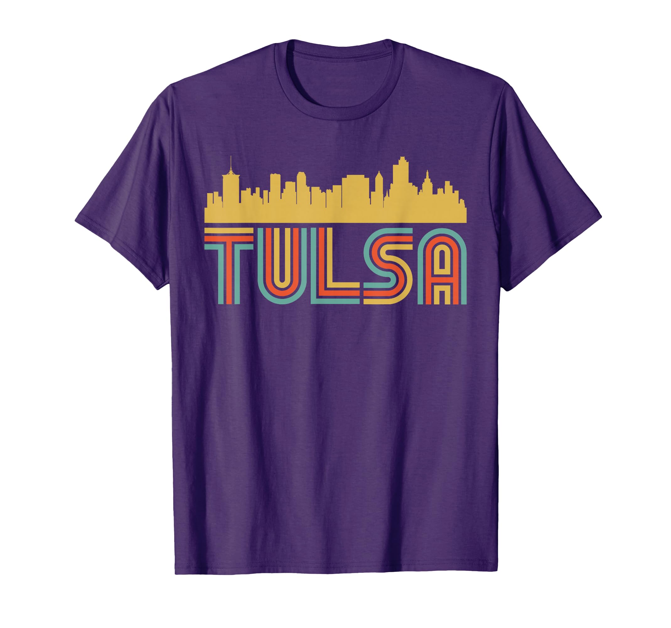 Tulsa Oklahoma Skyline T-Shirt - Custom Art Print Unisex - T-Shirt, Sweatshirt, Hoodie