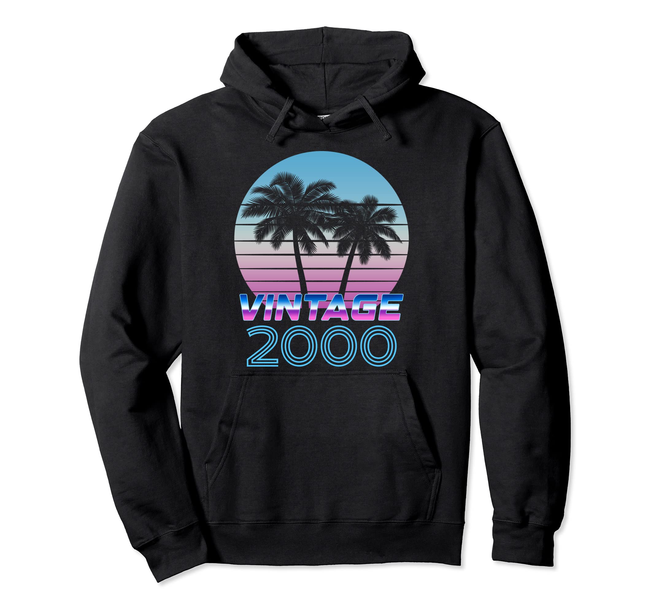 2000 Vaporwave Birthday Hoodie - Novelty Apparel for Adults - T-Shirt, Sweatshirt, Hoodie