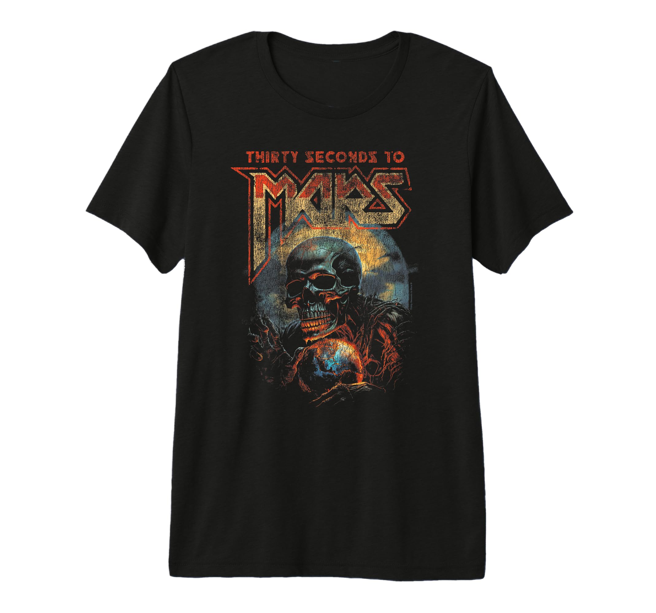 30 Seconds To Mars Skull Earth T-Shirt - Custom Art Print Unisex - T-Shirt, Sweatshirt, Hoodie
