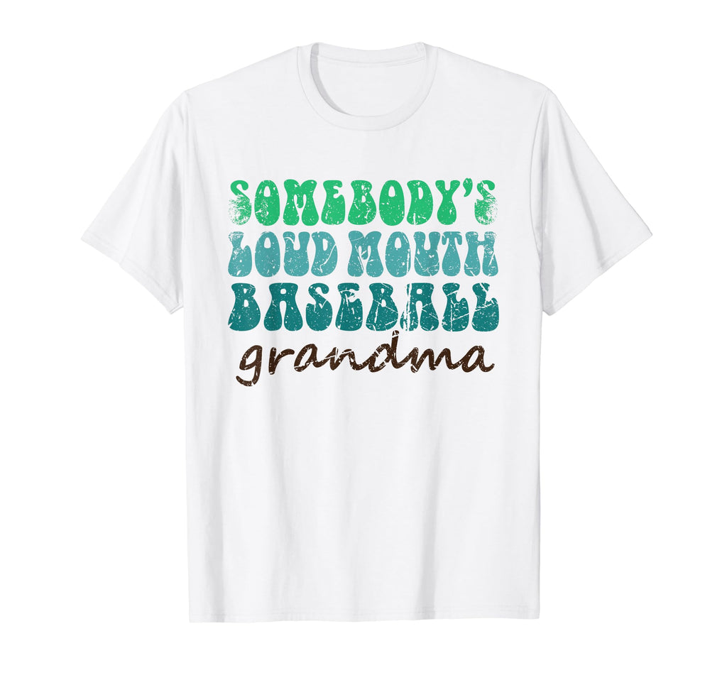 Somebodys Loud Mouth Baseball Grandma T-Shirt - Minimalist Print Men Women - T-Shirt, Sweatshirt, Hoodie