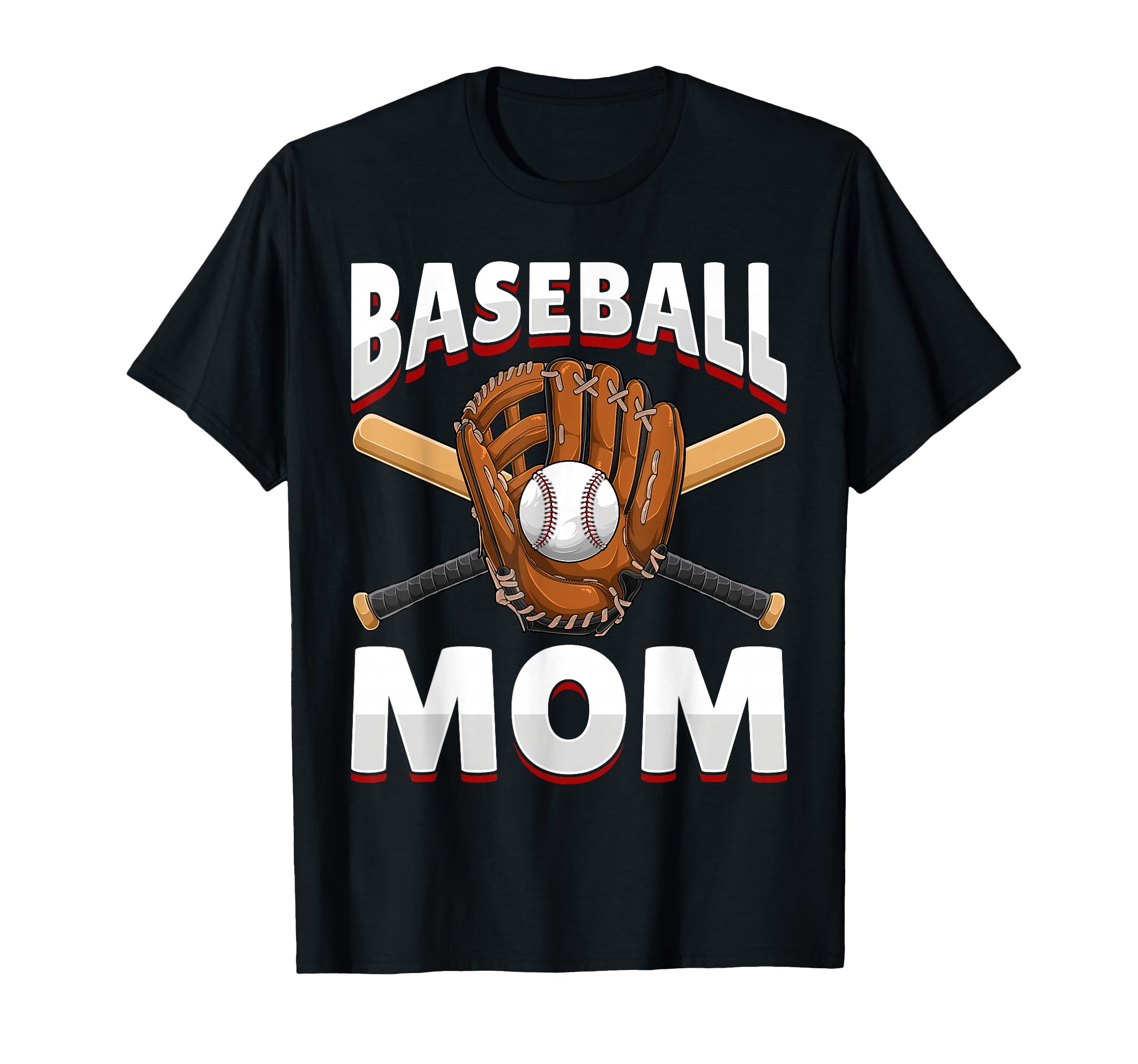Baseball Baseball Mom T-Shirt - Custom Art Print for Adults - T-Shirt, Sweatshirt, Hoodie