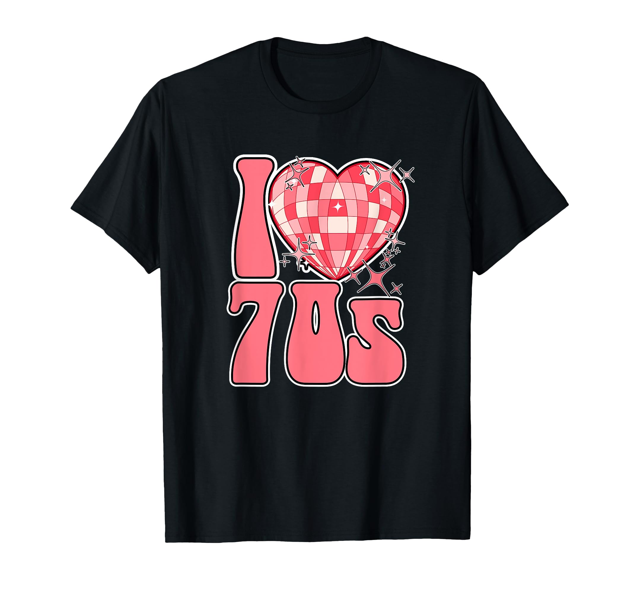 I Love 70S Disco Glam Rock Rock T-Shirt - Casual Everyday Wear for Adults - T-Shirt, Sweatshirt, Hoodie