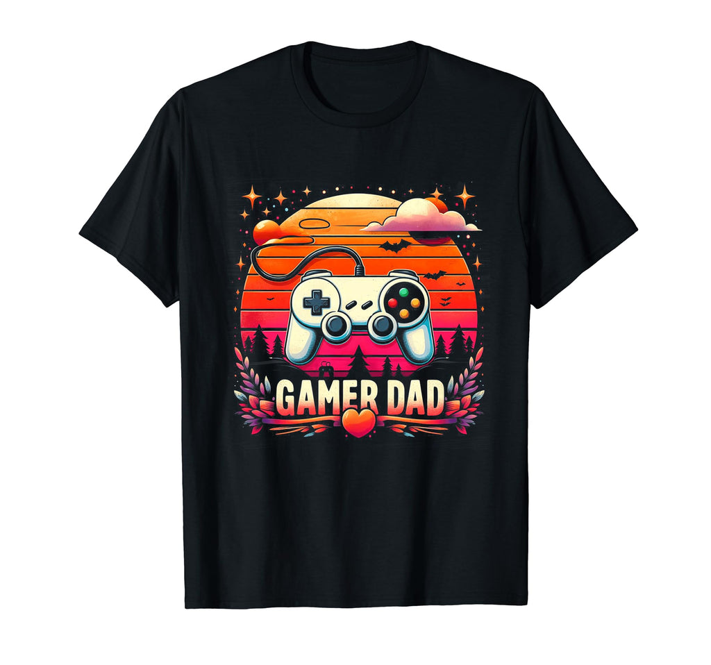 Gamer Dad Game Controller Gaming T-Shirt - Casual Everyday Wear Men Women - T-Shirt, Sweatshirt, Hoodie