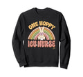 One Hoppy Icu Nurse Bunny Easter Sweatshirt - Trendy Graphic Men Women - T-Shirt, Sweatshirt, Hoodie