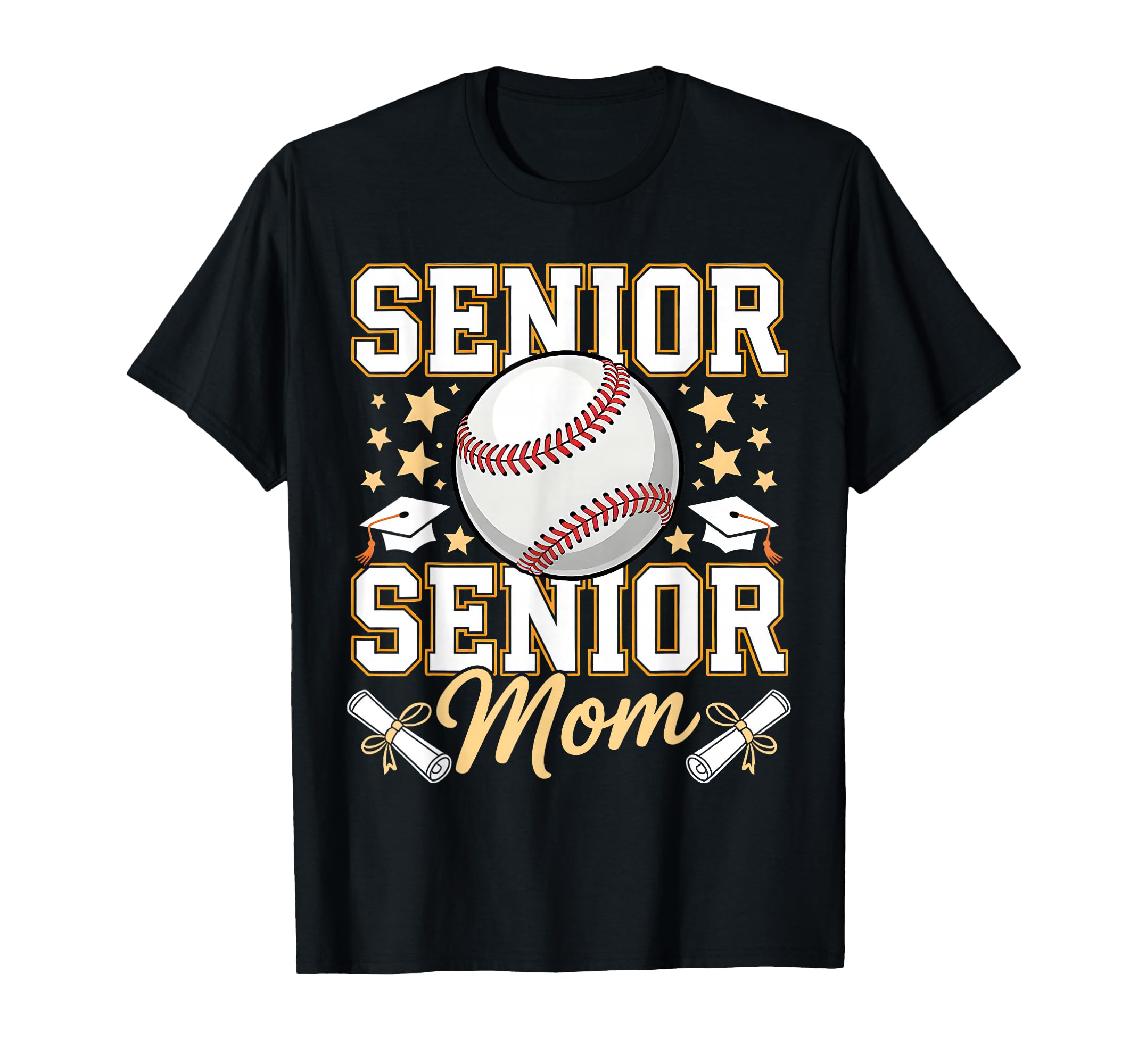 Senior Baseball Mom 2026 Funny Baseball T-Shirt - Streetwear Style Unisex - T-Shirt, Sweatshirt, Hoodie