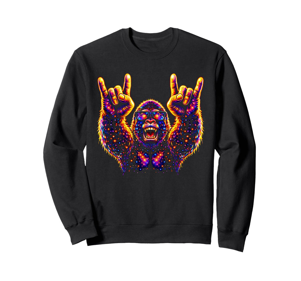 Galaxy Gorilla Sunglasses 80S 90S Sweatshirt - Novelty Apparel for Adults - T-Shirt, Sweatshirt, Hoodie