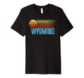 Wyoming Distressed Sun T-Shirt - Fun Novelty Design for Adults - T-Shirt, Sweatshirt, Hoodie