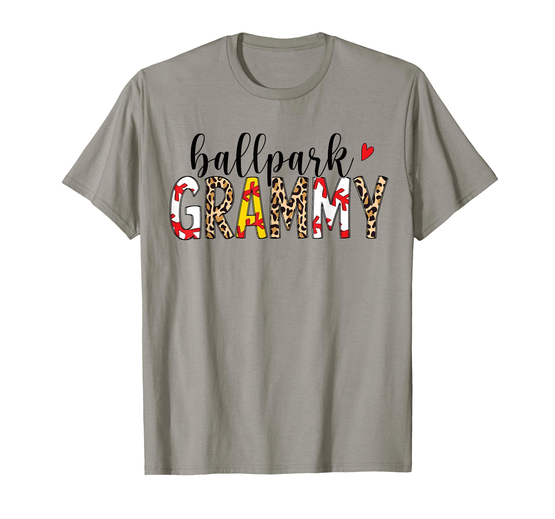 Leopard Ballpark Grammy Baseball T-Shirt - Graphic Print for Adults - T-Shirt, Sweatshirt, Hoodie