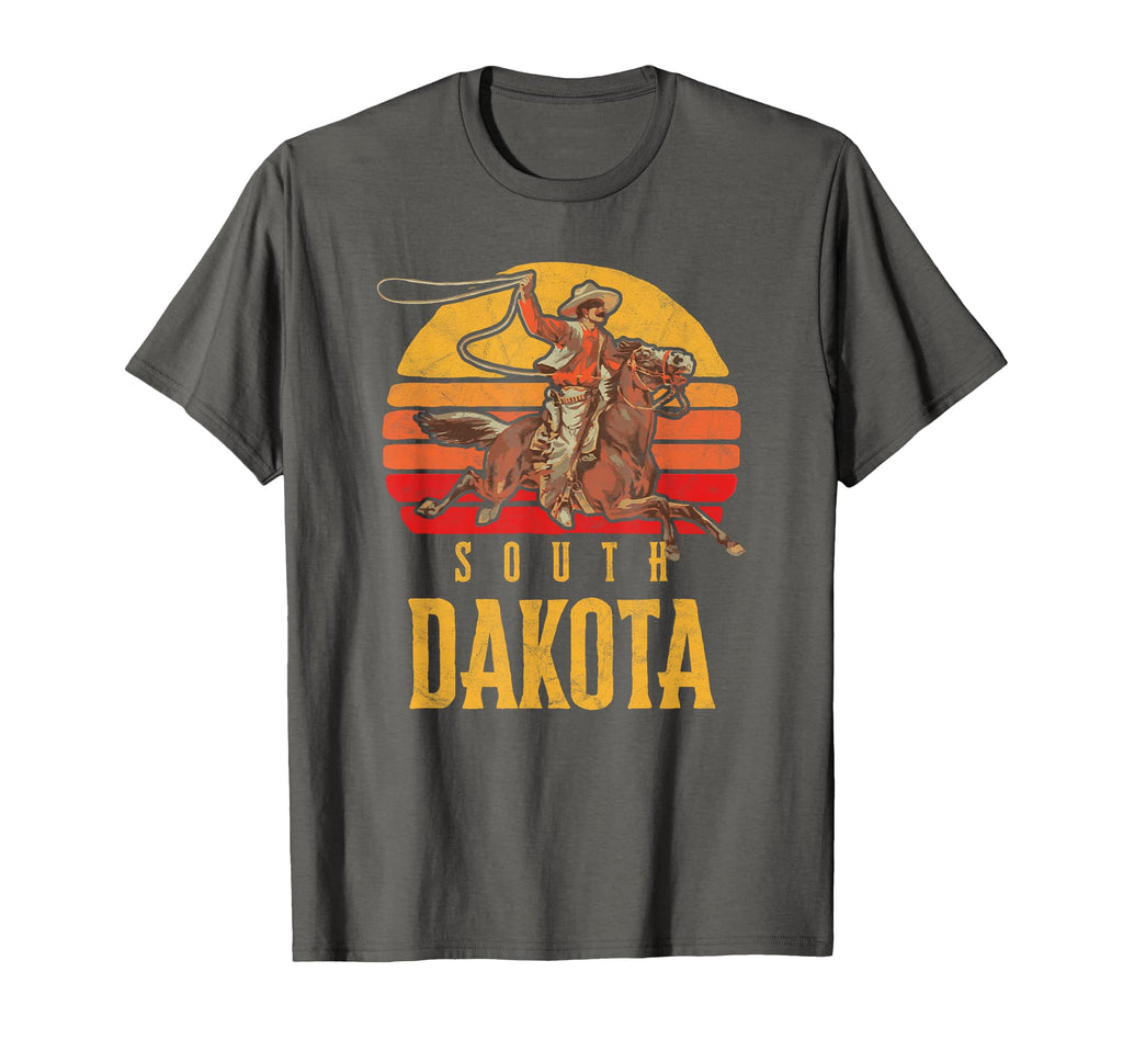South Dakota Roping Cowboy T-Shirt - Graphic Print for Adults - T-Shirt, Sweatshirt, Hoodie