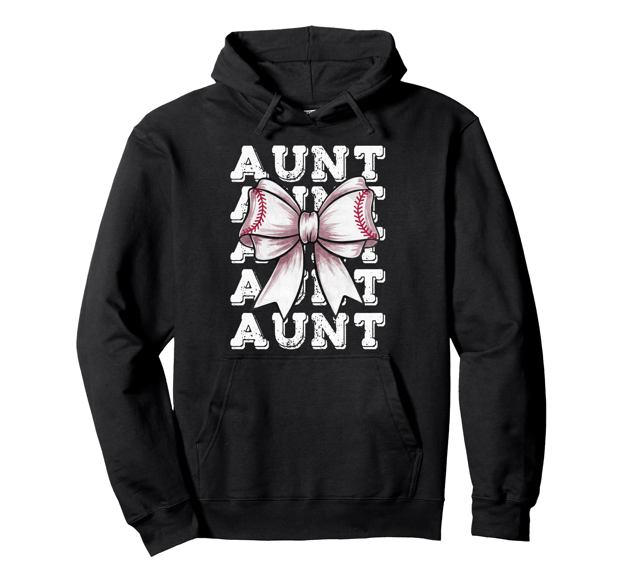 Coquette Baseball Aunt Matching Family Hoodie - Trendy Graphic for Adults - T-Shirt, Sweatshirt, Hoodie