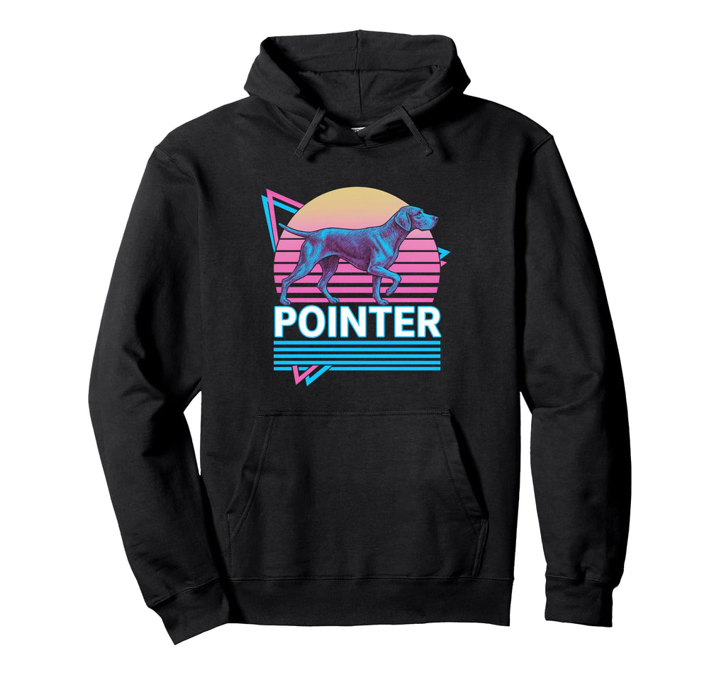 German Shorthaired Pointer Synthwave Hoodie - Custom Art Print Unisex - T-Shirt, Sweatshirt, Hoodie
