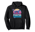 German Shorthaired Pointer Synthwave Hoodie - Custom Art Print Unisex - T-Shirt, Sweatshirt, Hoodie