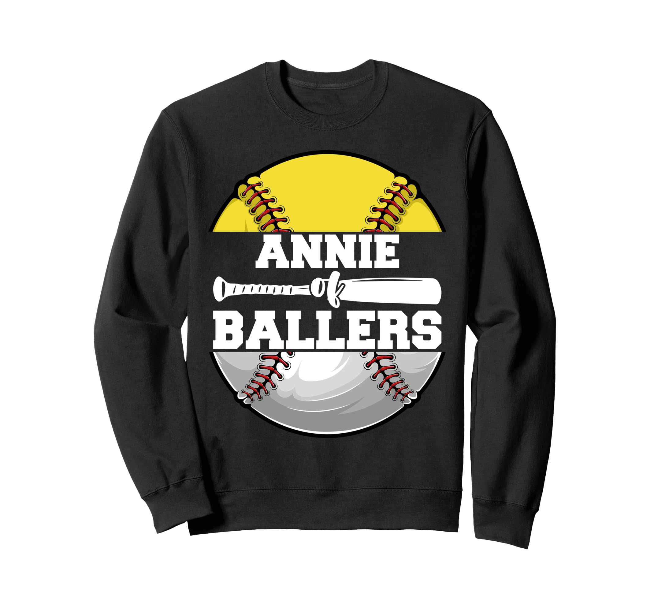 Annie Ballers Funny Softball Sweatshirt - Graphic Print for Adults - T-Shirt, Sweatshirt, Hoodie