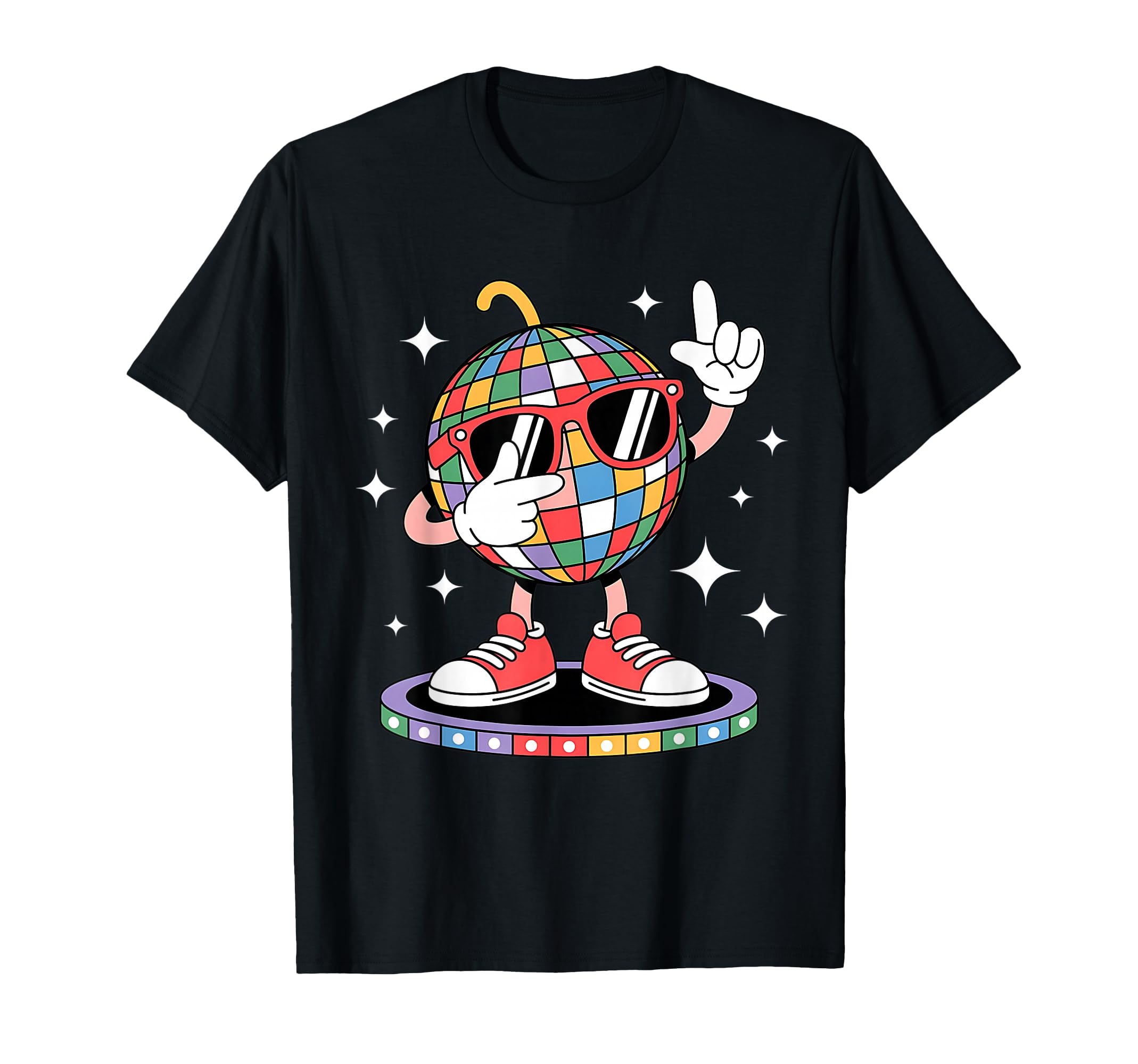Fun Disco Ball Dabbing Sunglasses 70S T-Shirt - Novelty Apparel Unisex - T-Shirt, Sweatshirt, Hoodie