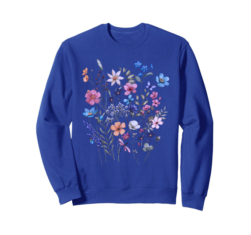 Flowers Wildflower Floral Gardening Sweatshirt - Custom Art Print Unisex - T-Shirt, Sweatshirt, Hoodie