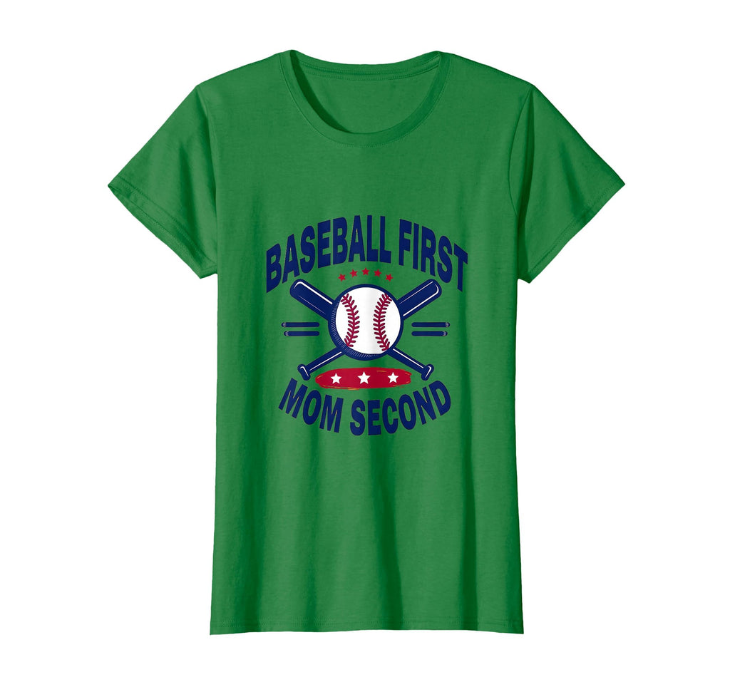 Baseball First Mom Second Sports T-Shirt - Casual Everyday Wear Unisex - T-Shirt, Sweatshirt, Hoodie