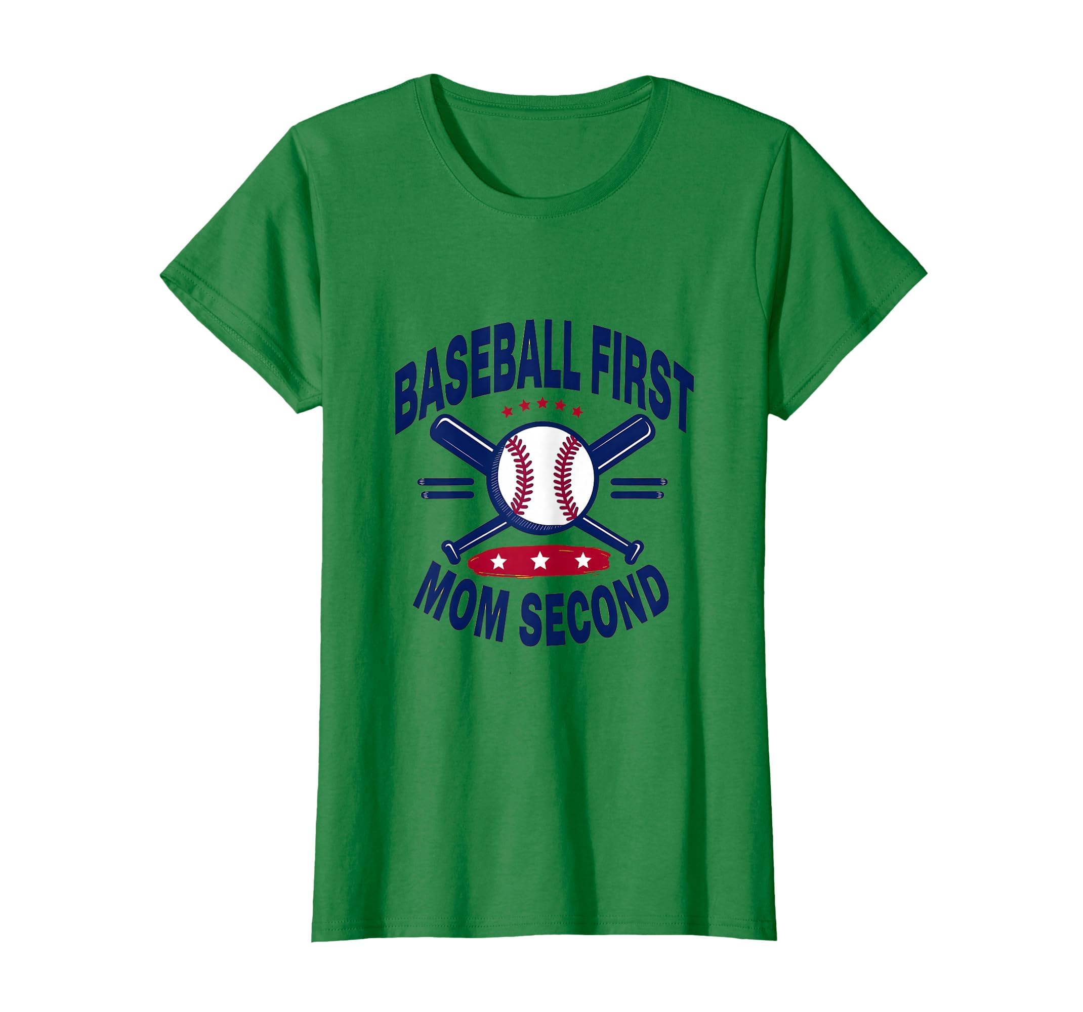 Baseball First Mom Second Sports T-Shirt - Casual Everyday Wear Unisex - T-Shirt, Sweatshirt, Hoodie