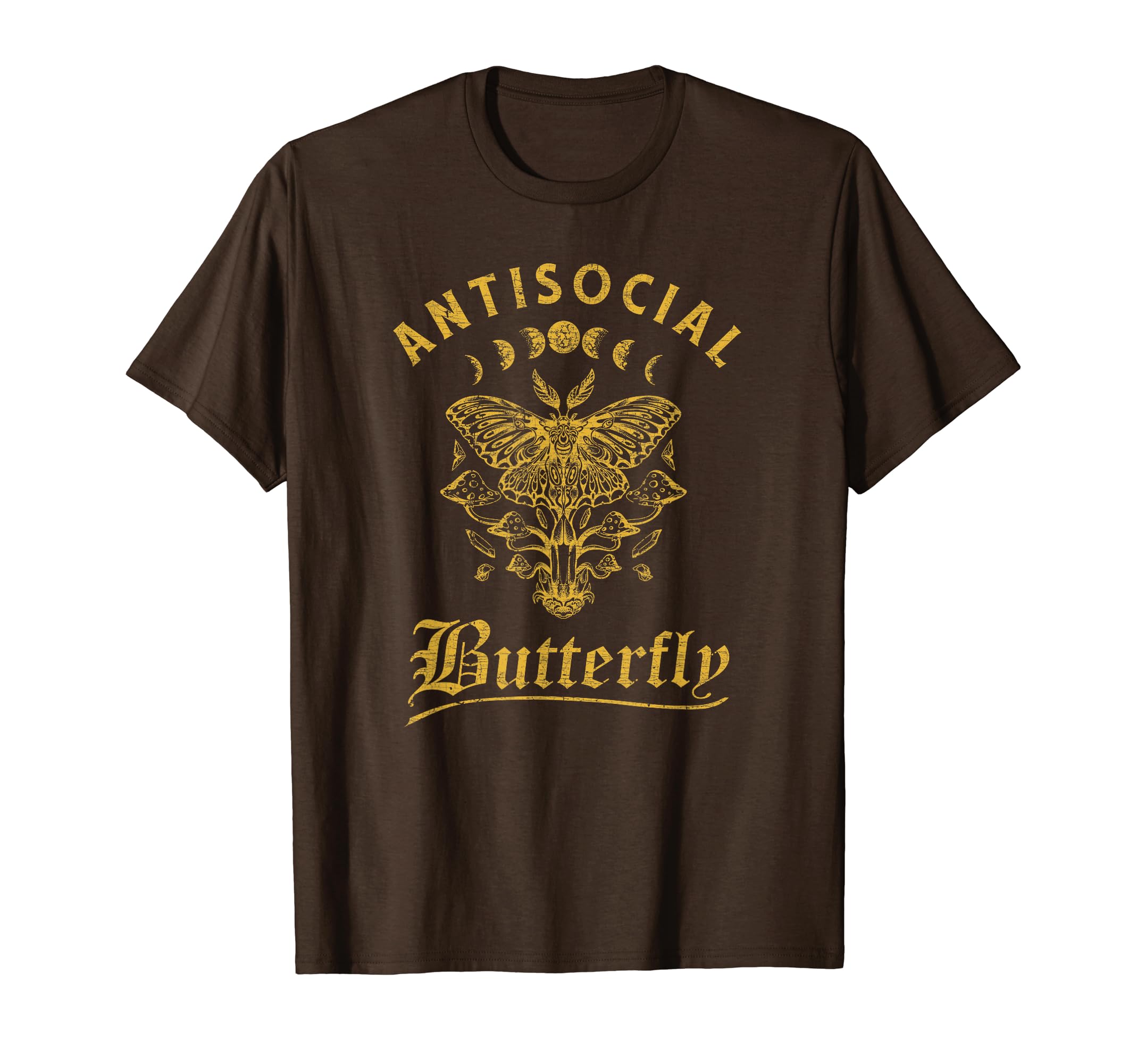 Antisocial Butterfly Grunge T-Shirt - Minimalist Print for Adults - T-Shirt, Sweatshirt, Hoodie