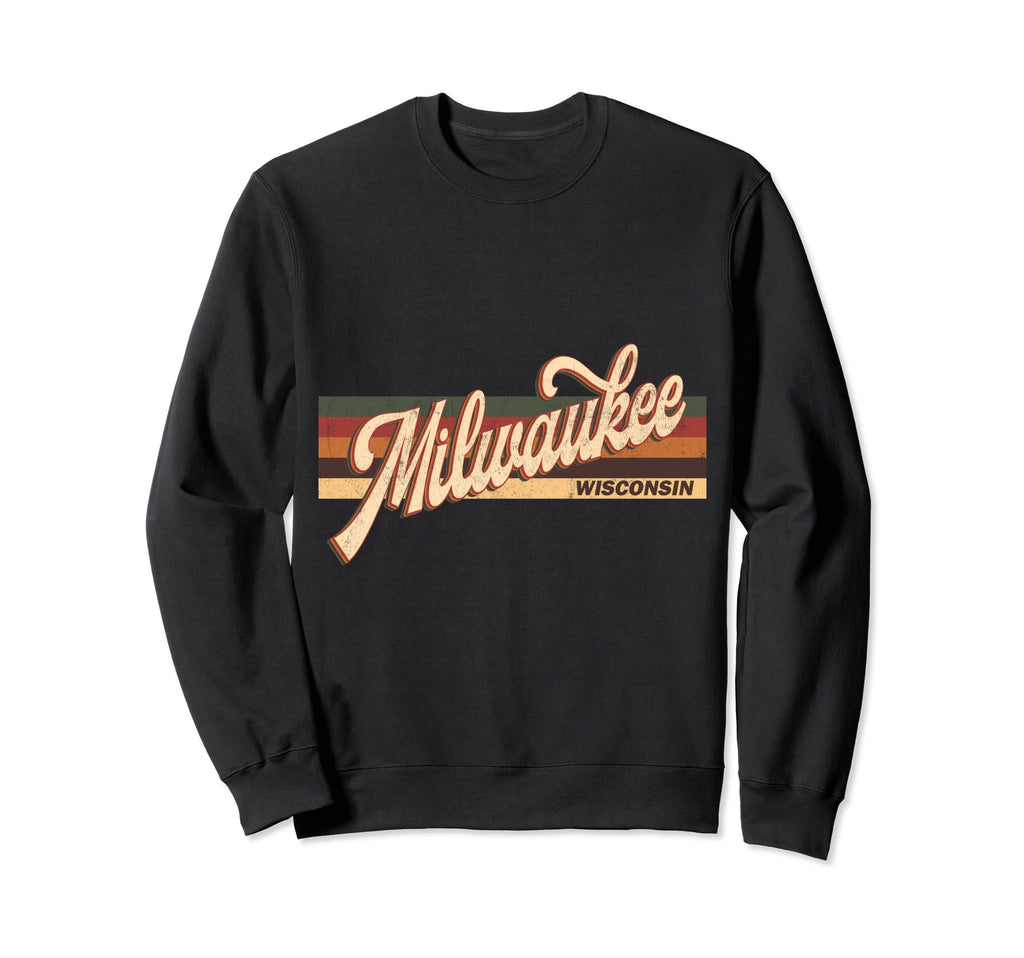 Milwaukee Wisconsin 70S 80S Sweatshirt - Custom Art Print Men Women - T-Shirt, Sweatshirt, Hoodie