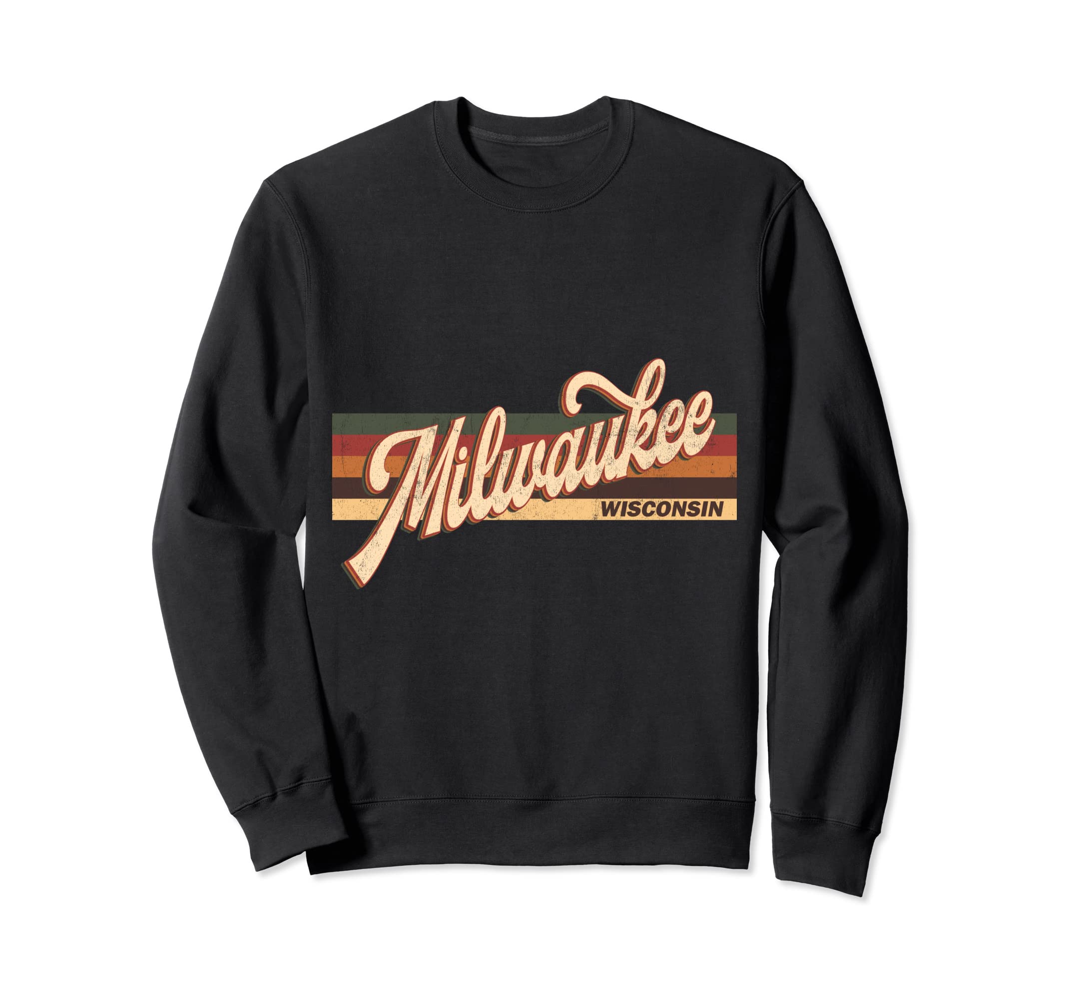 Milwaukee Wisconsin 70S 80S Sweatshirt - Custom Art Print Men Women - T-Shirt, Sweatshirt, Hoodie
