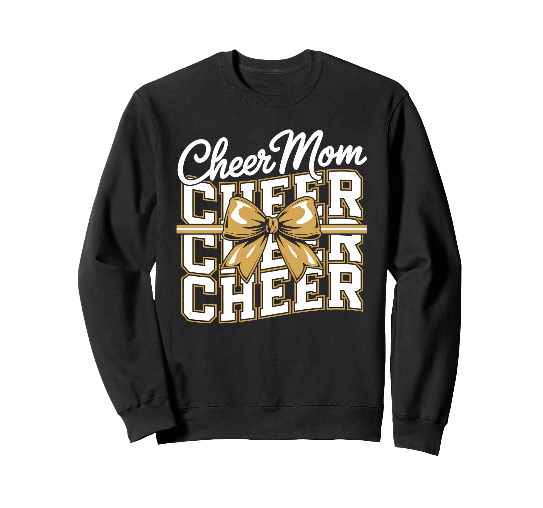Cheer Mom Mother Bow Cheerleader Sweatshirt - Novelty Apparel for Adults - T-Shirt, Sweatshirt, Hoodie