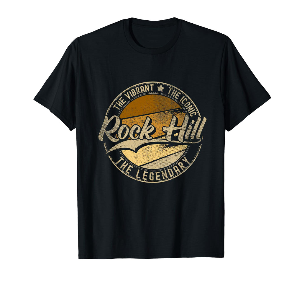 Rock Hill Sc South Carolina Distressed T-Shirt - Custom Art Print Unisex - T-Shirt, Sweatshirt, Hoodie