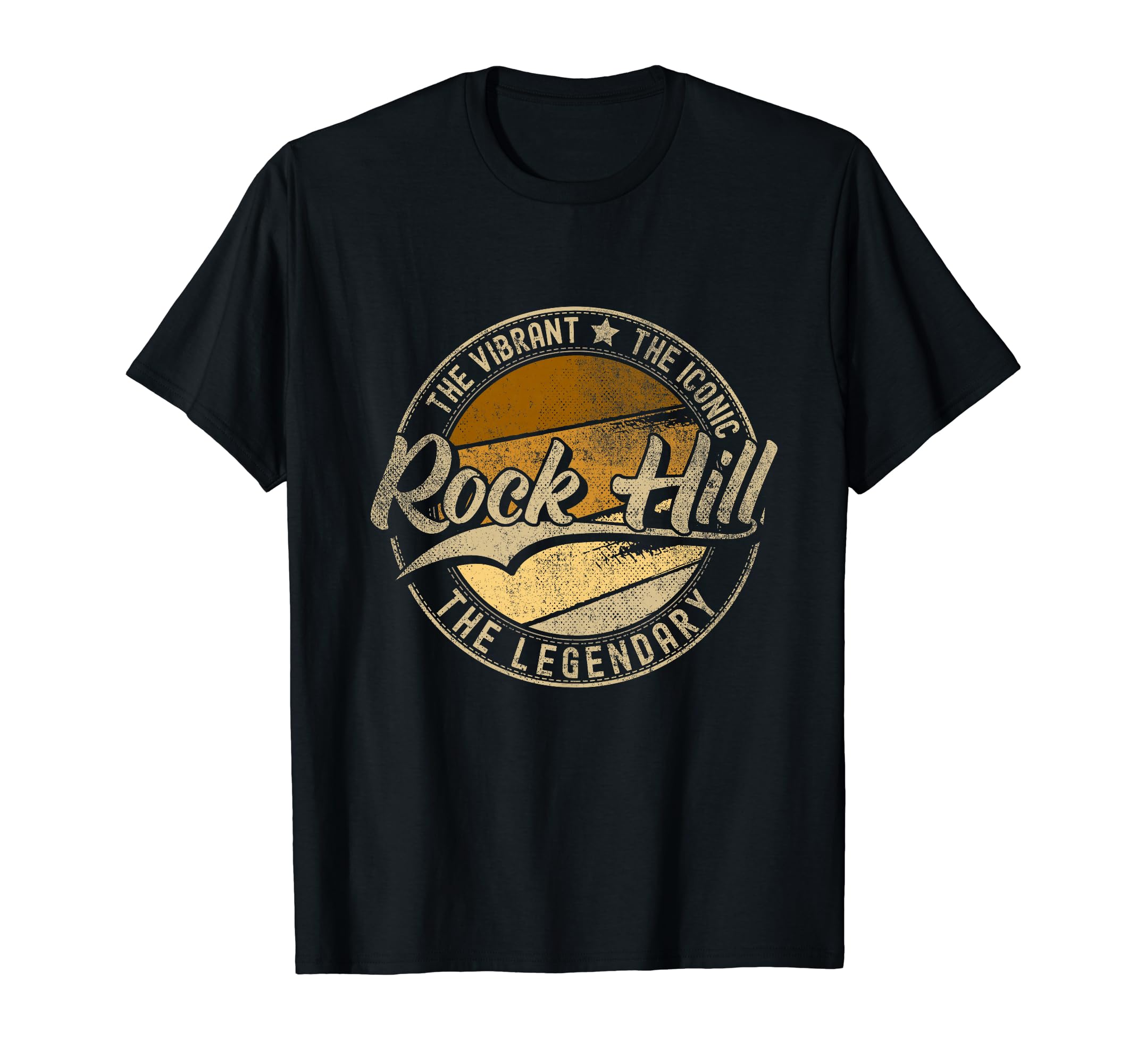 Rock Hill Sc South Carolina Distressed T-Shirt - Custom Art Print Unisex - T-Shirt, Sweatshirt, Hoodie