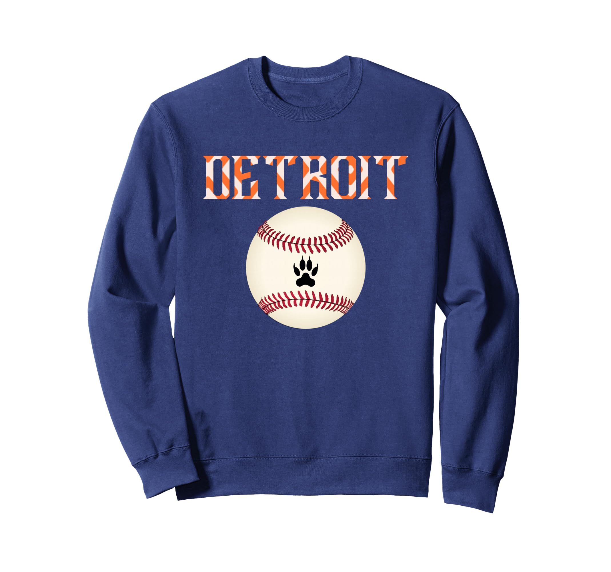 Detroit Baseball Dress Tiger Scratch Sweatshirt - Aesthetic Graphic Unisex - T-Shirt, Sweatshirt, Hoodie
