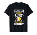 Baller Aunt Will Yell Loudly Softball T-Shirt - Custom Art Print Unisex - T-Shirt, Sweatshirt, Hoodie