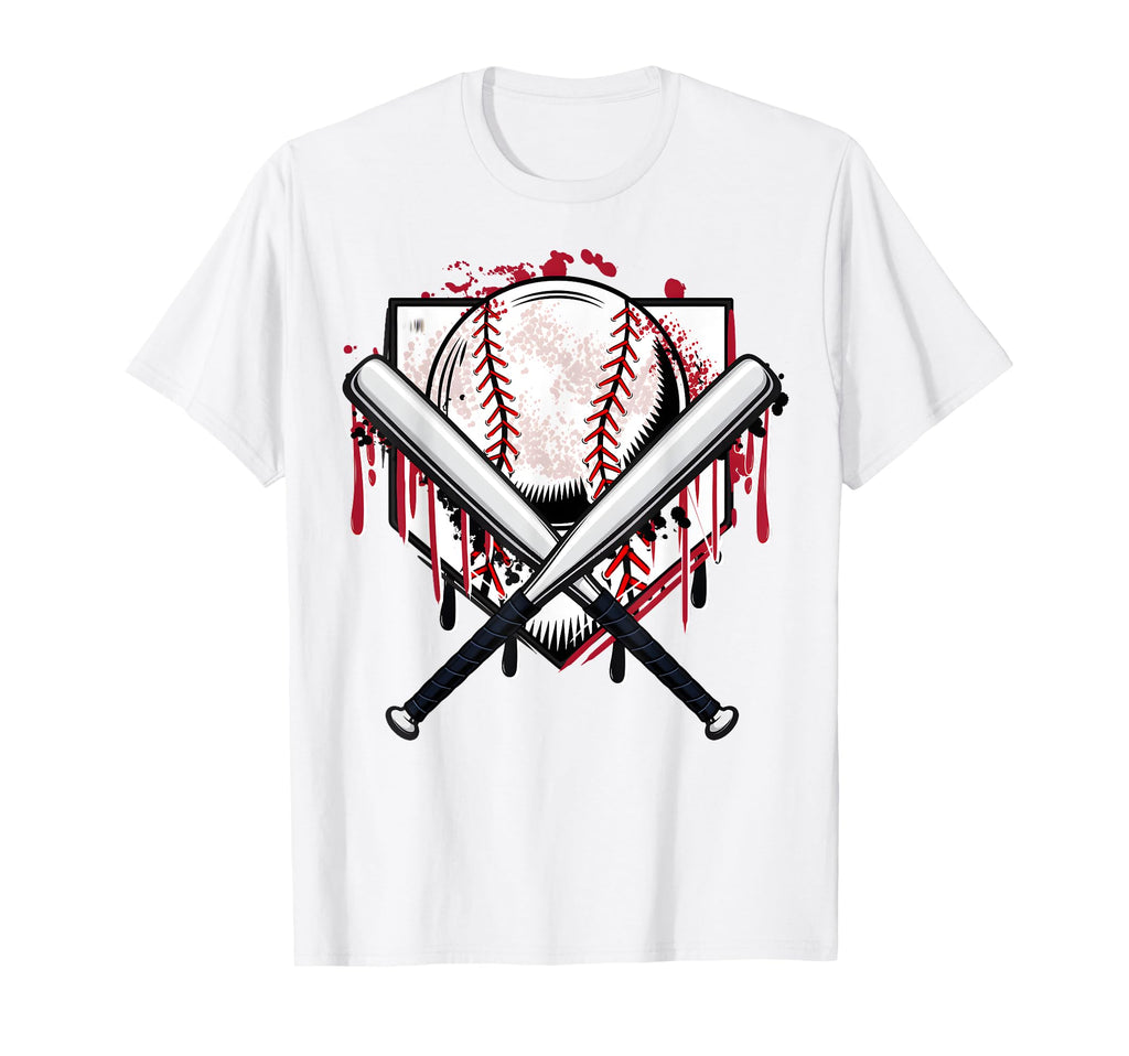 Baseball Drip Mama Home Plate Game Day T-Shirt - Trendy Graphic for Adults - T-Shirt, Sweatshirt, Hoodie