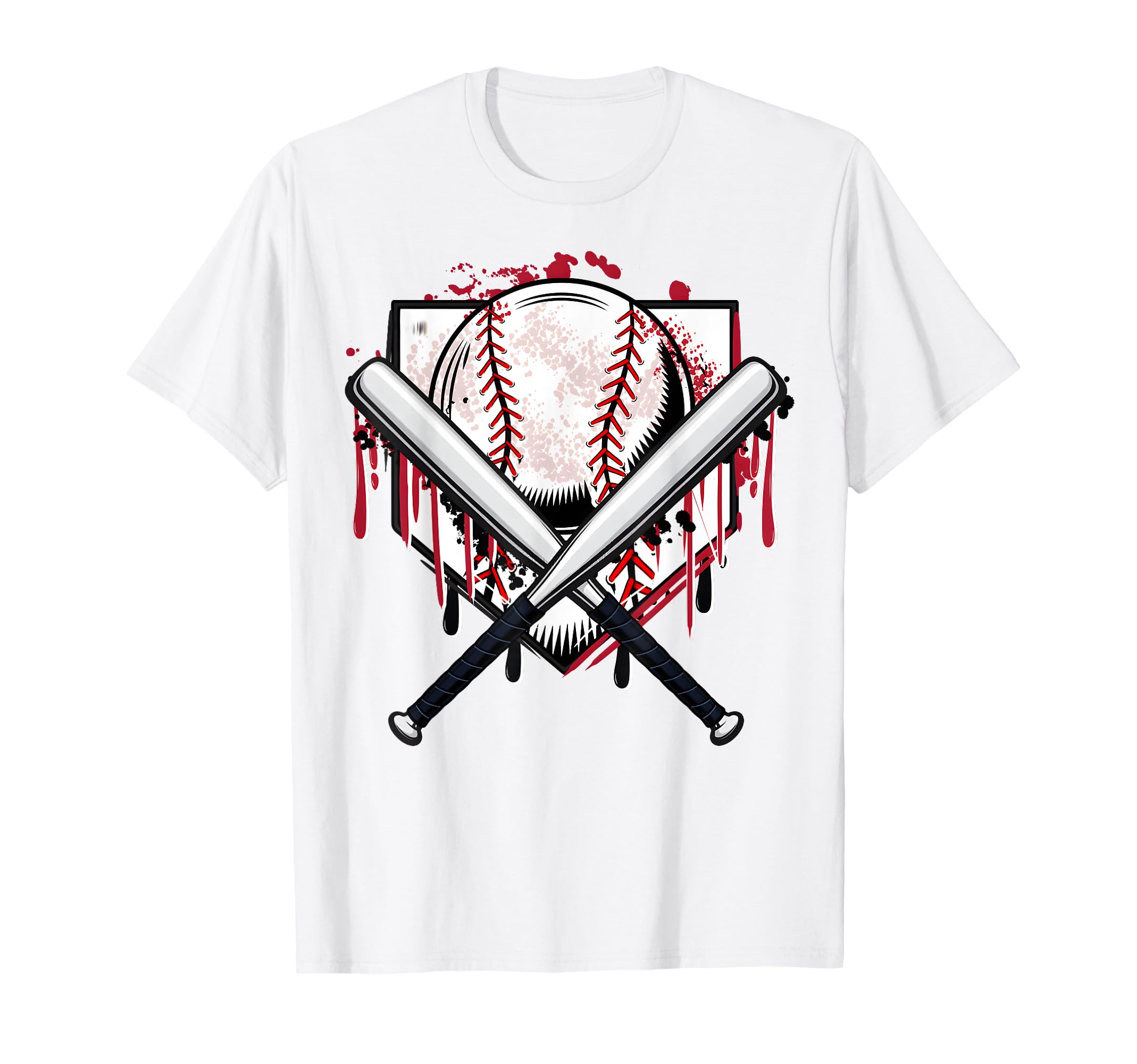 Baseball Drip Mama Home Plate Game Day T-Shirt - Trendy Graphic for Adults - T-Shirt, Sweatshirt, Hoodie
